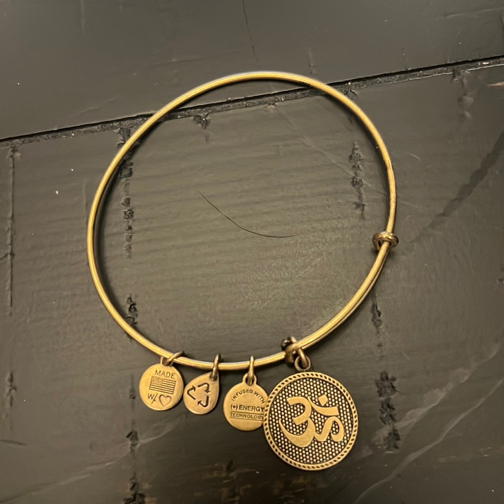 Alex and Ani gold positive energy bracelet